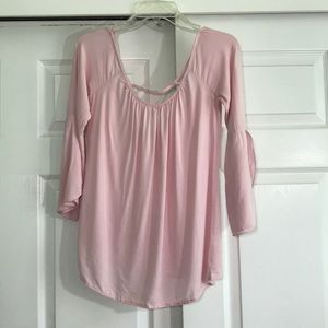 Tobi Pink 3/4 Sleeve Blouse S